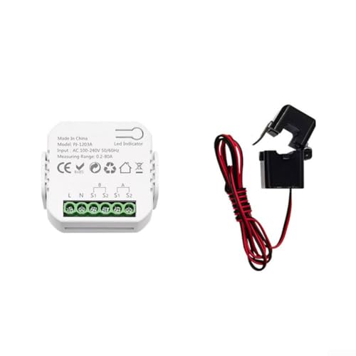 Zoegneer Für Smart Life kompatibler Energiemonitor mit ZigBee-Unterstützung und CT-Sensor-Klemmintegration (1CT) von Zoegneer