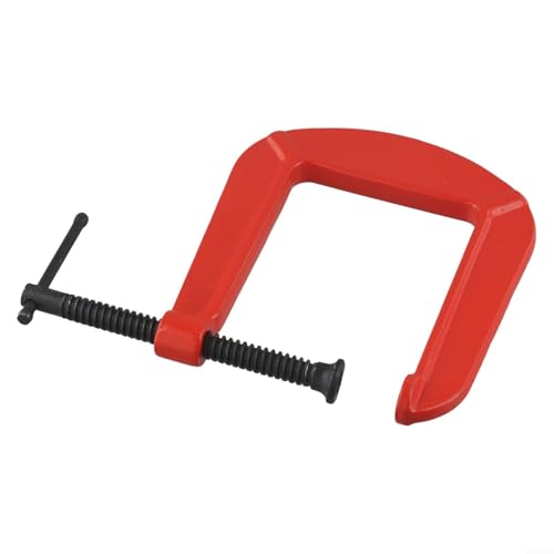 Zoegneer Heavy Duty G Clamp Metal Woodworking Fixture Cast Iron Strong Clamping Tool Heavy Duty Screw G-Klemmen Orange(e) von Zoegneer