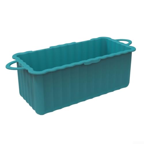 Zoegneer Kastenformen Silikon Backformen Rechteck Kuchenform Antihaft Brot Kastenform Hitzebeständig Backgeschirr für Backofen Mikrowelle Luftfritteuse 17,6 x 8,9 cm (grün) von Zoegneer