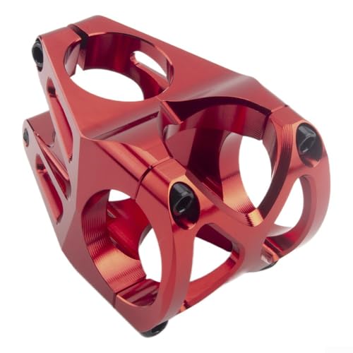 Zoegneer Mountainbike-Vorbau, 40 mm, CNC-Aluminiumlegierung, 31,8 x 28 ,6 mm, 0-Grad-Winkel, für DH Mountainbike, Vorderradgabelvorbau (rot) von Zoegneer