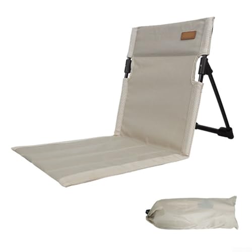 Zoegneer Outdoor-Camping-Rückenlehnenkissen, faltbarer Stuhl, tragbarer Rückenlehnensessel, leichtes Sitzkissen für Camping (Reisweiß) von Zoegneer