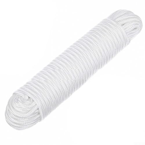 Zoegneer Rundes und glattes Fahnenmast-Hebeseil, geflochtenes Nylon-Seil, Fahnenmast-Zubehör, 6 mm (15,5 m) von Zoegneer