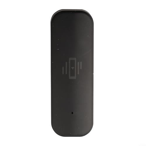 Zoegneer Smart Home Vibrationssensor WIFI Vibrationssensor Echtzeit-Bewegungsfernbedienung Alarm für Zigbee für Graffiti (für WiFi, schwarz) von Zoegneer