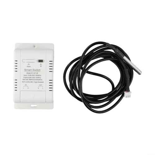 Zoegneer Smart Switch Smart Temperatur-Feuchtigkeitsschalter Leistungsschalter Fernbedienung mit Timer-Zeitplan-Funktion für Smart Home für App (B) von Zoegneer