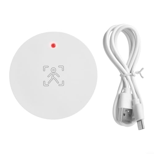 Zoegneer Smart WiFi Millimeter Wave Menschlicher Präsenzmelder Bewegungsmelder mit 90 Grad Erfassungsbereich für Hausautomation Deckenhalterung für Smart Life App (Wifi) von Zoegneer
