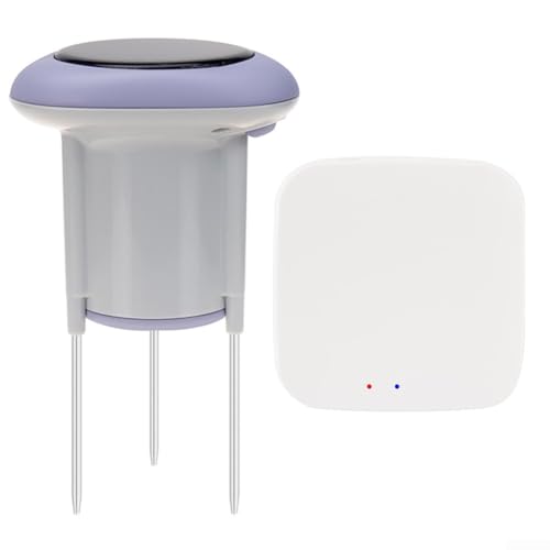Zoegneer Solarenergie Für Tuya Smart Für ZigBee Temperatur Luftfeuchtigkeit Und Bodendetektor Drahtlose Solar-Bodenzähler Für Echtzeit Temperatur Und Luftfeuchtigkeit Tracking (Zugangspunkt) von Zoegneer