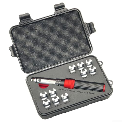 Zoegneer Speichen-Drehmomentschlüssel, Motorrad-Speichen-Drehmomentschlüssel, Werkzeug, 5,1–6,9 mm, Aluminiumlegierung, verstellbares Fahrrad-Rad-Wartungs-Set für Motorräder und Dirtbikes Zoegneer Speichen-Drehmomentschlüssel, Motorrad-Speichen-Drehmomentschlüssel, Werkzeug, 5,1–6,9 mm, Aluminiumlegierung, verstellbares Fahrrad-Rad-Wartungs-Set für Motorräder und Dirtbikes von Zoegneer
