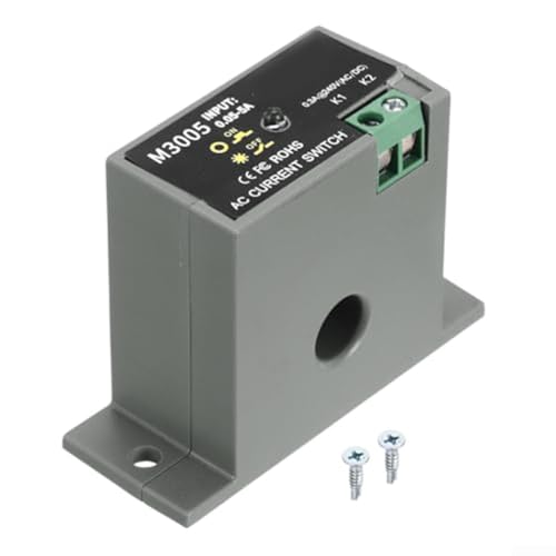 Zoegneer Strommessschalter Wechselstromsensor M3005 mit schneller Reaktionszeit und LED-Status zur Überwachung des Strompegels von Zoegneer
