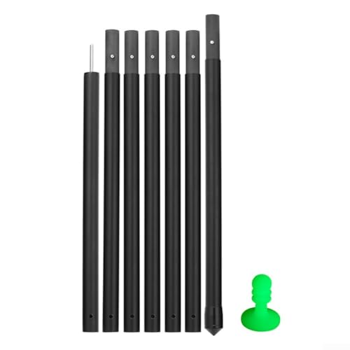 Zoegneer Teleskop-Planenstangen, verstellbare Stützstange, mehrteilig, leicht, Camping, Zelt, Markise, Unterschlupfstangen mit Aufbewahrungskappe, Kohlefaser (2,9 m) von Zoegneer