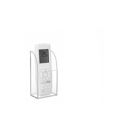 Zoegneer Transparente Aufbewahrungsbox aus Acryl, für Büro-Klimaanlage, TV, Acryl-Fernbedienung, Halterung (einzelnes Gitter) von Zoegneer