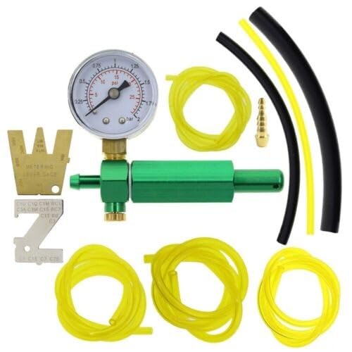 Zoegneer Vergaser-Lecksuchgerät, Test-Set, professionelles Manometer, 0–200 kPa mit mehreren Größen Kraftstoffleitungsschläuche für 57–21 705–020 Motorwartungswerkzeug von Zoegneer