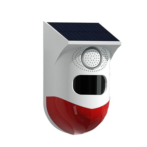 Zoegneer WLAN-Solar-Bewegungsmelder, Alarm für den Außenbereich, für TUYA 120 dB SoundSecurity Alarm von Zoegneer