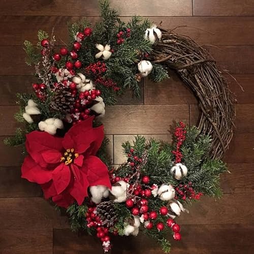 Zoegneer Weihnachtskranz zum Aufhängen, Weihnachtsdekoration, PVC-Vliesstoff, 37 cm (für American Vine Circle) von Zoegneer