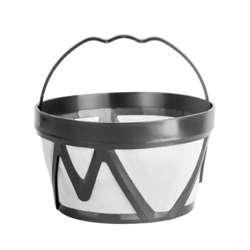 Zoegneer Wiederverwendbarer Filterkorb Edelstahl Mesh Kaffeesieb Teefilter Brühkorb Ersatz Kaffeefilterkörbe für Kaffeemaschine (schwarz) von Zoegneer