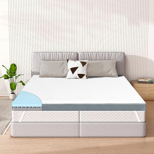 Zoelik Topper 140x200cm, 3D Airflow 8cm Höhe Gelschaum Matratzentopper, Atmungsaktive Memory Foam Mattress Topper fur Bett Boxspringbett Schlafsofa von Zoelik