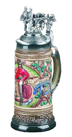 Zöller & Born Bierkrug Feuerwehr Relief Seidel 0,5 Liter Bierseidel ZO 1373/9013 von Zöller & Born