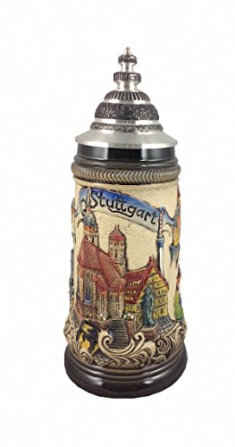 Zöller & Born Bierkrug Stuttgart Panorama Seidel 0,5 Liter Bierseidel ZO 1838/906 von Zöller & Born
