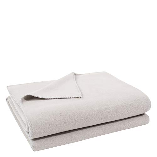 Zoeppritz Soft-Fleece-Decke Polarfleece-Decke mit Häkelstich, flauschige Kuscheldecke, Farbe: 090 clay, Maße: 160x200 cm, 103291-090-160x200 von Zoeppritz Since 1828