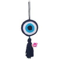 Evil Eye Wandbehang, Gestricktes Schutz Geschenk von ZoesHandmadeGifts