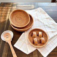 Obst Brotkorb Handgemachte Geschenke Für Sie Muttertag Geburtstag Housewarming Handgewebte Körbe Dekorative Schalen Tabletts Home Ottoman Decor von Zoetangle