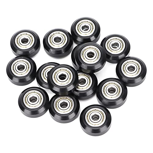 15 Stück V-Form POM-Riemens ch eiben 3D-Drucker Zubehör Kompatibel Ender 3 Tevo Tarantula Smooth Stabile Bewegung geräuscharm mit 625zz Lager, schwarzes Metall material 15 Stück V-Form POM-Riemens ch eiben 3D-Drucker Zubehör Kompatibel Ender 3 Tevo Tarantula Smooth Stabile Bewegung geräuscharm mit 625zz Lager, schwarzes Metall material von Zoeyilan