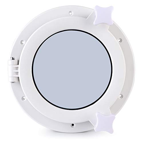 215 mm runde Bullaugebeleuchtung Lüftung Yacht RV Hatch Fenster Portlights von Zoeyilan