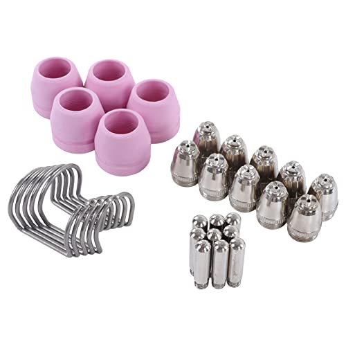 30-teiliges Plasmabrenner-Verbrauchsmaterial aus ABS, einfach auszutauschendes Elektrodendüsen-Becher-Kit für kleine kommerzielle Projekte 30-teiliges Plasmabrenner-Verbrauchsmaterial aus ABS, einfach auszutauschendes Elektrodendüsen-Becher-Kit für kleine kommerzielle Projekte von Zoeyilan
