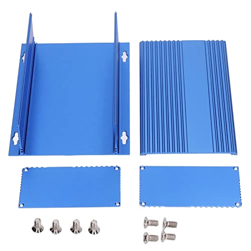 Aluminium Electric Box wasserdichte Anschlusshäuse Hülle Split Typ Blau 61x147x200mm für DIY von Zoeyilan