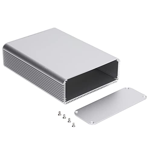 Aluminiumlegierung Elektrische Box -Anschlusshülle integriertes Gehäuse 45x120x160 mm matt Silber wasserdichtes Wärmeableitungssignalabschirm von Zoeyilan