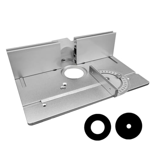 Aluminiumlegierung Router Tischeinsatzplatte Langlebiger Holz Router Flipplatte Silber Aluminiumlegierung Router Tischeinsatzplatte Langlebiger Holz Router Flipplatte Silber von Zoeyilan