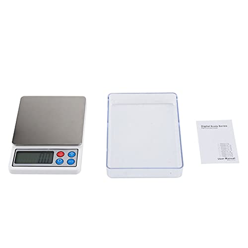 Digital Food Küchenskala, 2000 g/0,1 g hohe Genauigkeit Mini -Taschenskala, tragbare Präzisionsgramm -Schmuckskala zum Kochen, Backen, Schmuck von Zoeyilan