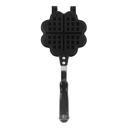 Doppelseitige Waffelpfanne Blumenherz Form Nicht -Stick -Waffelmacher für das Backen der Küche zu Hause von Zoeyilan