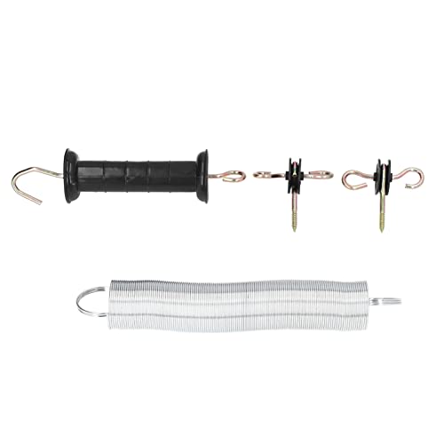 Electric Fence Gate Kit Premium Springzubehör Vieh 5m schwarz von Zoeyilan