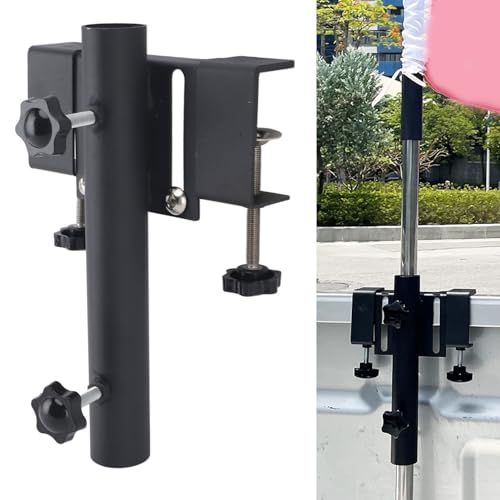Flag Pole Mount, Flag Pole Holder, Stahl ohne Bohren Fahnenmast halterung Einfache Installation mit 3 Zubehör Universal für LKW Bett Pickup SUV Wohnmobil Flag Pole Mount, Flag Pole Holder, Stahl ohne Bohren Fahnenmast halterung Einfache Installation mit 3 Zubehör Universal für LKW Bett Pickup SUV Wohnmobil von Zoeyilan
