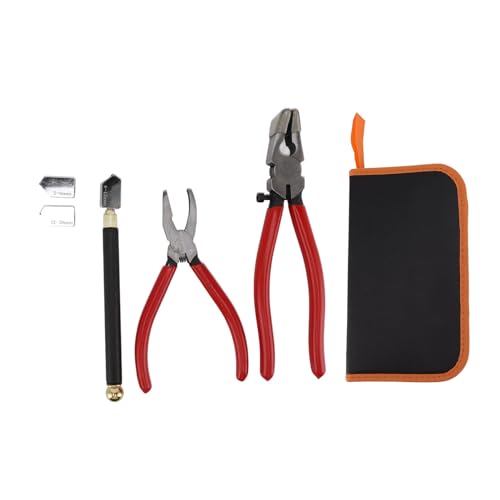 Glasschneider Werkzeug Kit Hochleistungsglaszange für vielseitige Glasschneiddien -Handwerkshandwerk von Zoeyilan
