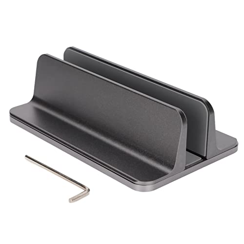 Laptop Ständer vertikaler Aluminium einstellbarer Notebook -Mount Support Halter Home Office Desktop Tablet Silber von Zoeyilan
