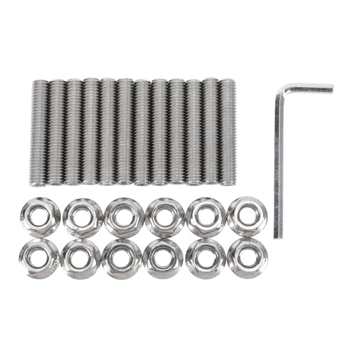 M8 x 45 mm Edelstahl-Innensechskantschraubensatz, poliert, sichere Verbindung für GEN III IV LSX V8-LKW-Motoren M8 x 45 mm Edelstahl-Innensechskantschraubensatz, poliert, sichere Verbindung für GEN III IV LSX V8-LKW-Motoren von Zoeyilan