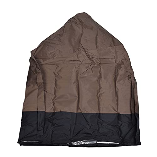 Outdoor Stuhl Cover wasserdichte Kleidung resistentes Oxford -Stoff für Garten Yard Kaffee schwarz 3.2x2.9x2.6ft von Zoeyilan