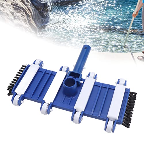 Pool-Vakuum Kopf, Pool-Wasch-Befestigung, 14-Zoll ABS-Rechteck-Form Schwimmbad-Vac-Kopf mit Wheelsn Bürsten Flexibler Griff für gemahlene oberirdische Pools von Zoeyilan