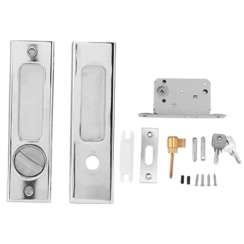 Privatsphäre Taschen -Tür -Schloss -Hardware, Zinklegierung unsichtbare Verriegelungsverriegelung, Schiebetüren Stammverschluss, Scheunentüren Schlösser mit Schlüsseln für Privatsphäre Taschen -Tür -Schloss -Hardware, Zinklegierung unsichtbare Verriegelungsverriegelung, Schiebetüren Stammverschluss, Scheunentüren Schlösser mit Schlüsseln für von Zoeyilan