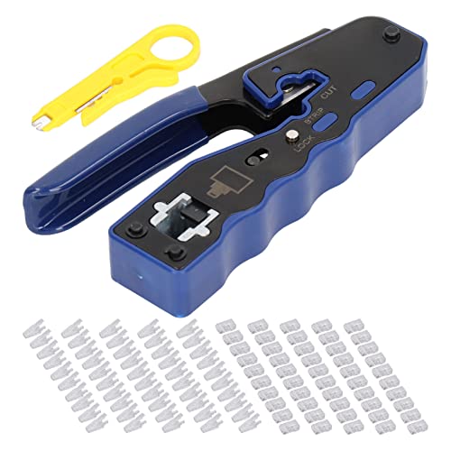 RJ45 Crimping Tool Set -Kabel -Stripper mit 50 Prozent RJ Connector Kit für das Netzwerk von Zoeyilan