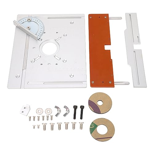 Router Tischplatte Aluminium Holzfräsen Flip Board Precision Holzbearbeitungsrouter zum Schnitzen und Fräsenaufgaben von Zoeyilan
