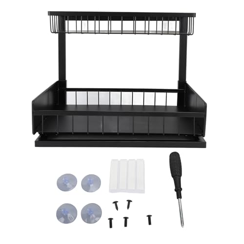 Unter dem Waschbecken Organizer abnehmbare doppelte Metall -Metall -Ausziehen Schrank Organizer ausrutschen Sie Spülenregal für Küchenbadschrank Aufbewahrung Unter dem Waschbecken Organizer abnehmbare doppelte Metall -Metall -Ausziehen Schrank Organizer ausrutschen Sie Spülenregal für Küchenbadschrank Aufbewahrung von Zoeyilan
