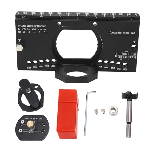 Versteckte Scharnier -Jig -Kit Langlebige Aluminiumlegierung Bohrwerkzeug für Schranktüren Versteckte Scharnier -Jig -Kit Langlebige Aluminiumlegierung Bohrwerkzeug für Schranktüren von Zoeyilan