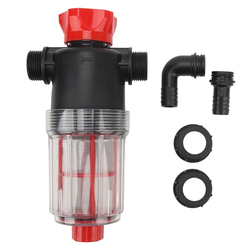 Wasserpumpensiebfilter mit 60 -Mesh -Edelstahlfilter -Bildschirm Hochfluss -Rohrleitungfilter transparentes Design (25mm Schnittstelle (G1 -Rohr)) (19 -mm -Schnittstelle (G3/4 -Rohr)) von Zoeyilan