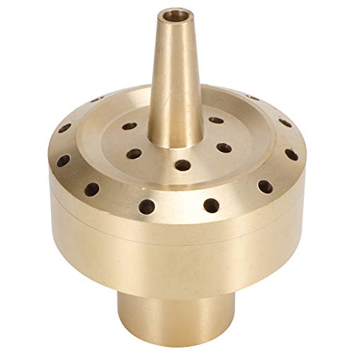Water Fountain Nozzle Spray, Fireworks or Multi Hole Scattering Water Pond Spray Head, DN40 Pond Column Fountain Spout, for Garden Pool Amusement Park Museum Library (1 inch and a half DN40 copper von Zoeyilan