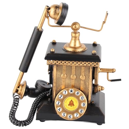 Zoeyilan European Style Hand Operated Telefon Vintage Style Home Ornament Fenster Display ation für Wohnzimmerstudien Zoeyilan European Style Hand Operated Telefon Vintage Style Home Ornament Fenster Display ation für Wohnzimmerstudien von Zoeyilan
