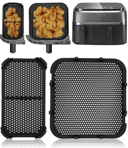 Zofory 2 Stück Zubehör für doppelten Korb-Spritzschutz, Heißluftfritteuse für 3000 Dual Basket NA350 NA550 6L/3L, Silikonform Spritzschutz 5000 Series Dual Basket Effektiver Schutz vor Ölspritzern Zofory 2 Stück Zubehör für doppelten Korb-Spritzschutz, Heißluftfritteuse für 3000 Dual Basket NA350 NA550 6L/3L, Silikonform Spritzschutz 5000 Series Dual Basket Effektiver Schutz vor Ölspritzern von Zofory