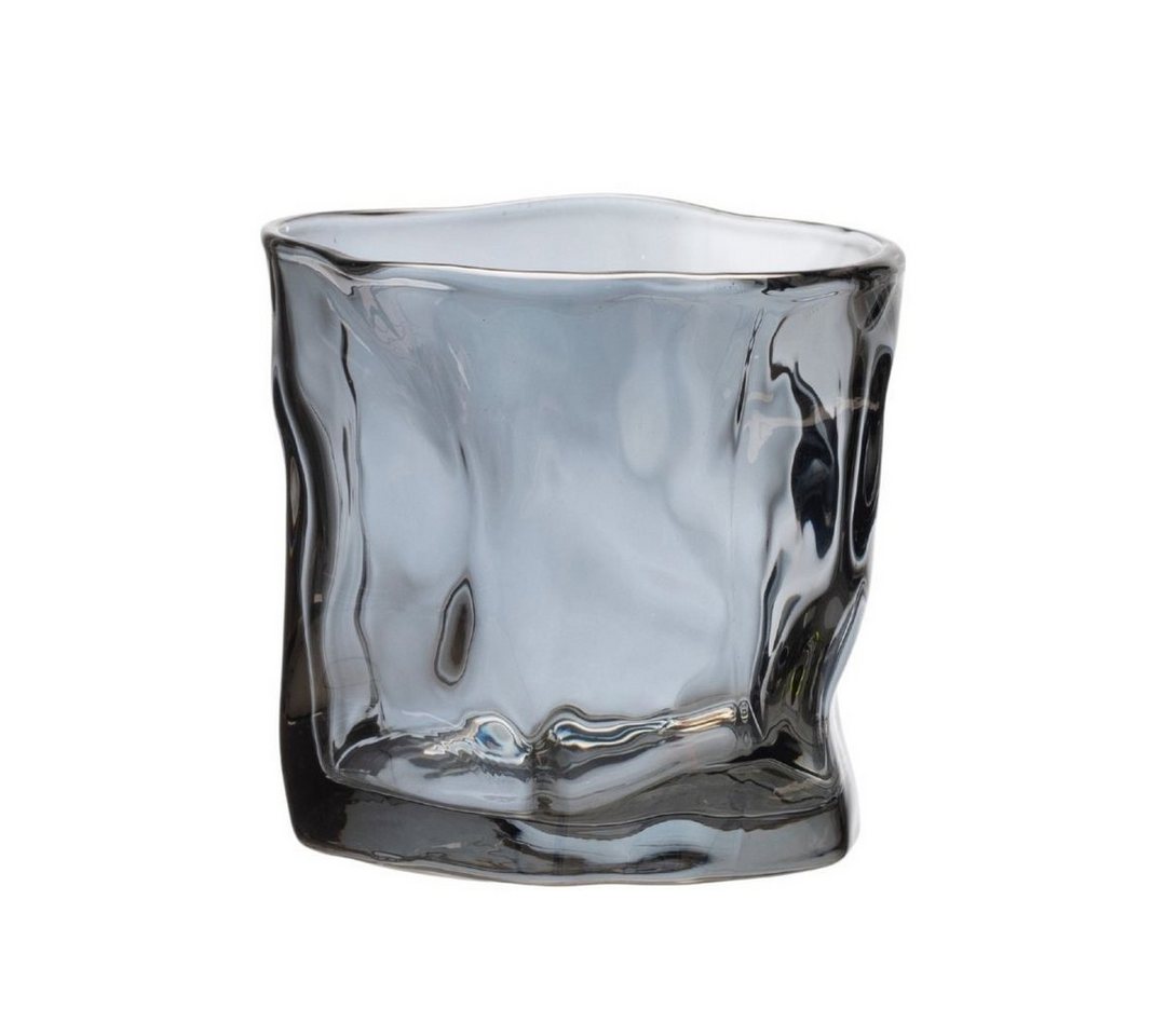 Zoha Glas Glas 2er Set Diamond Black Trinkgläser 200ml, Glas, Hitzebeständig von Zoha