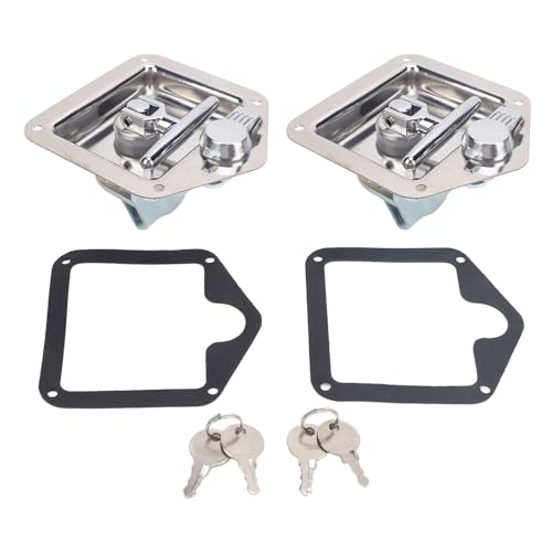 2 Pack T -Handwerksbox -Schloss Klappstahl aus Edelstahl für mehrere Anwendungen Hochfestes Material mit blauer Zinkbeschichtung für elektrische Schränke Toolboxen RVS -LKW 2 Pack T -Handwerksbox -Schloss Klappstahl aus Edelstahl für mehrere Anwendungen Hochfestes Material mit blauer Zinkbeschichtung für elektrische Schränke Toolboxen RVS -LKW von Zohisin